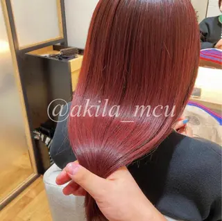 ロング カラー ヘアアレンジ エグチ アキラのヘアスタイル