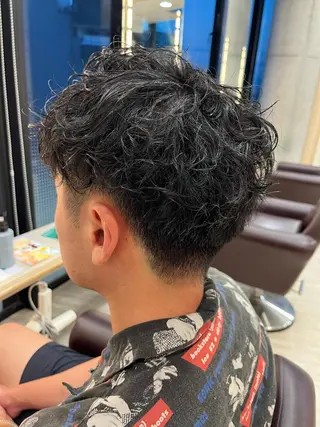 ショート パーマ メンズ サソウ ユリエ🥥のヘアスタイル