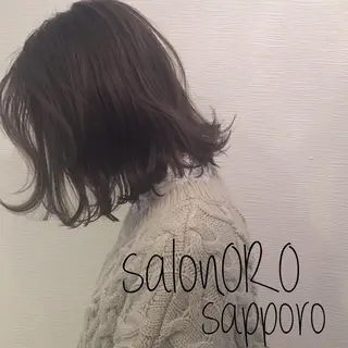 ミディアム カラー 池田 真由美のヘアスタイル