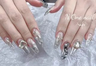 ネイル 長いだし/スカルプ/ パラシェルN.oneのネイルデザイン