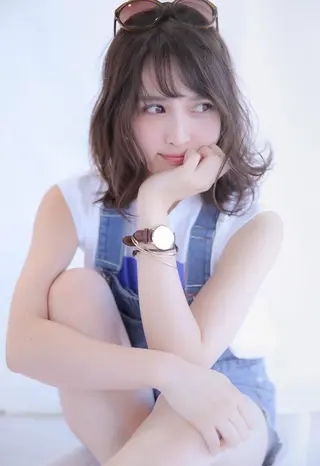 ミディアム 鬼頭 洋吏のヘアスタイル