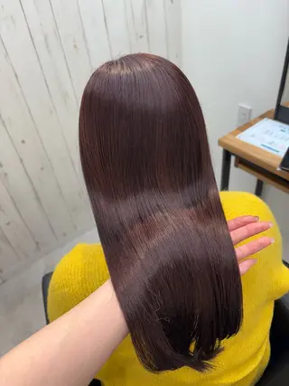 ロング カラー 豊橋/菜月/ブリーチ /艶カラーハイトーンのヘアスタイル