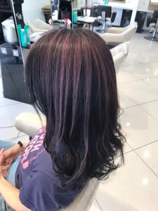ミディアム カラー あらげ 🌈推しカラー🌈ᵕのヘアスタイル