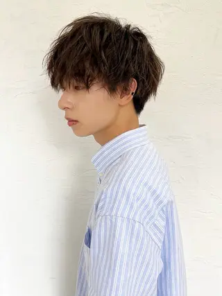 ミディアム カラー パーマ メンズ ✨中野✨髪質改善✨ 野口虎剛のヘアスタイル