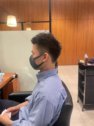 ショート メンズ 髙田 千華 髪質改善ストレートのヘアスタイル