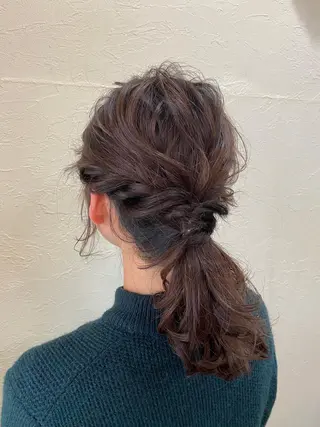 ミディアム ヘアアレンジ ENIF ヤマグチアツコのヘアスタイル