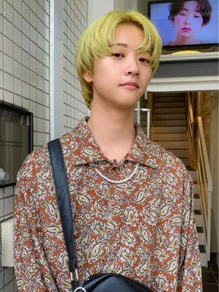 カラー メンズ ボブ特化美容師/ ボブパーマ/ミツイのヘアスタイル