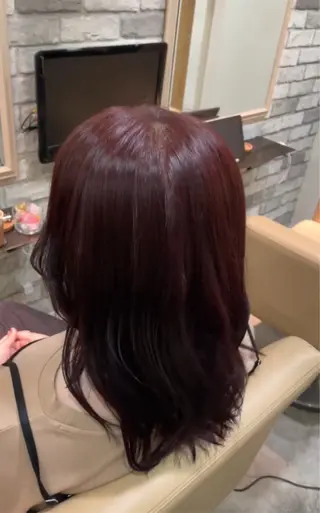 ロング 絶対綺麗な暖色カラー 🎯あります✨増渕✨のヘアスタイル