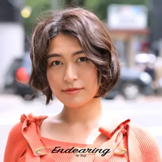 パーマ Endearing 銀座/レイヤーカットのヘアスタイル
