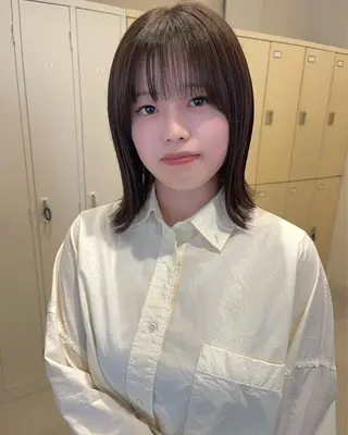 ミディアム カラー 透明感カラー🫧🌈 似合わせカット✂︎のヘアスタイル