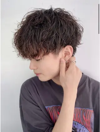 ショート パーマ メンズ 大人メンズパーマ メンズ特化　萱原大幹のヘアスタイル