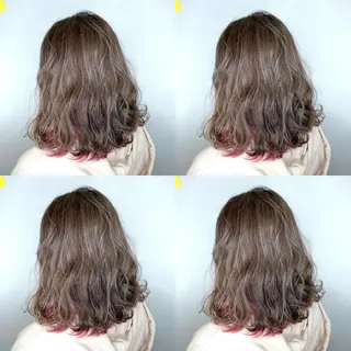 ミディアム 亀川蓮 Agu hairのヘアスタイル
