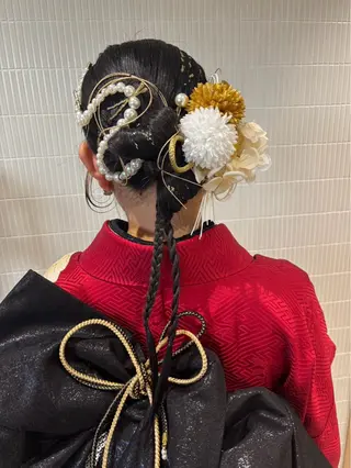 ヘアアレンジ Femme 鳳南町 多井　雪絵のヘアスタイル