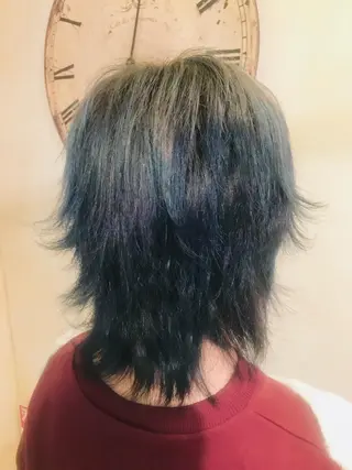 ミディアム カラー 岩谷/ブリーチ 🪽透明感カラーのヘアスタイル