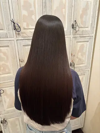 ロング ボブ/顔周りレイヤー 🎀momoka🎀のヘアスタイル