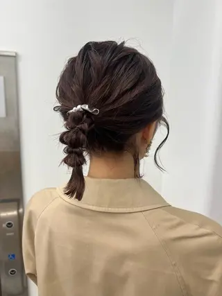 ヘアアレンジ アレンジ/ブラウン カラー HARU🕯のヘアスタイル