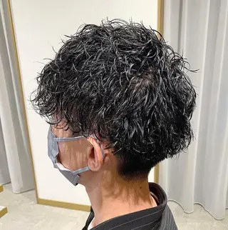 ショート パーマ ヘアアレンジ メンズ メンズパーマ職人 加藤 弘貴のヘアスタイル