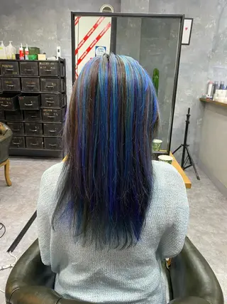 ロング カラー 加藤 琢也のヘアスタイル