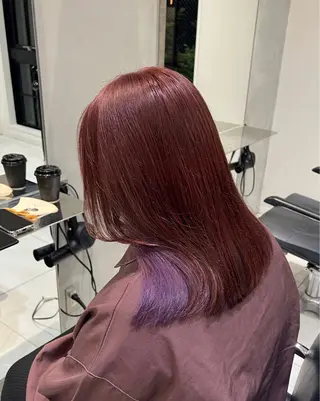 セミロング ブリーチ/ブラウン 🤎MIREのヘアスタイル