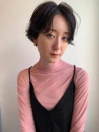 カラー ショート パーマ CEINE PATHのヘアスタイル