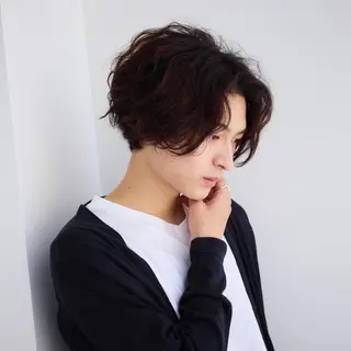 ショート パーマ メンズ Clear Takeru🌀🌀のヘアスタイル