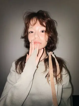 ロング スパイラルパーマ/デ ザインカット/アミのヘアスタイル