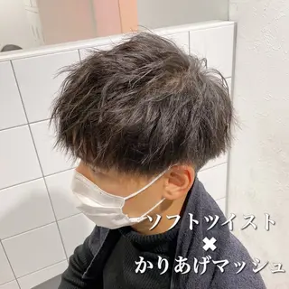 ショート パーマ メンズ メンズヘア特化 パーマ 縮毛矯正🔷のヘアスタイル