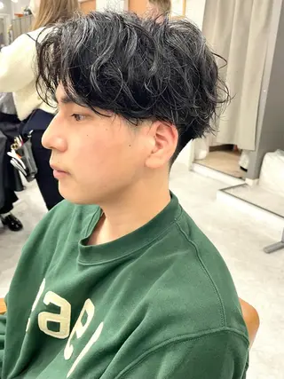 ミディアム パーマ メンズ メンズ似合わせ🪞 kotoriのヘアスタイル