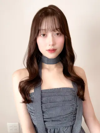 ミディアム カラー ミディアム/顔周り/ ベージュ🌼mayuのヘアスタイル