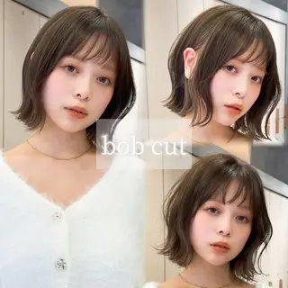 ショート ボブ/透明感 カラー ໒꒱⋆꙳ゆいなのヘアスタイル