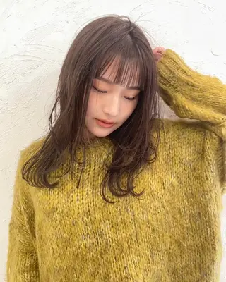 セミロング カラー SiLO／ mahiroのヘアスタイル