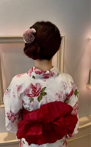 セミロング ヘアアレンジ エクステ🫧アレンジ ￤横浜  ももはのヘアスタイル