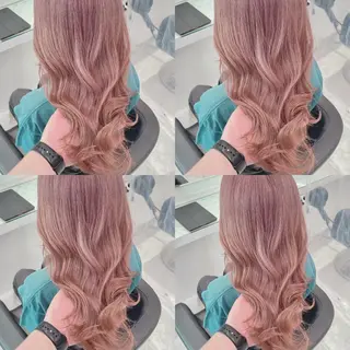 ミディアム カラー ネイル マツエク・マツパ アイブロウ 🤍ベージュ×艶髪 🤍Ryuta🤍のヘアスタイル