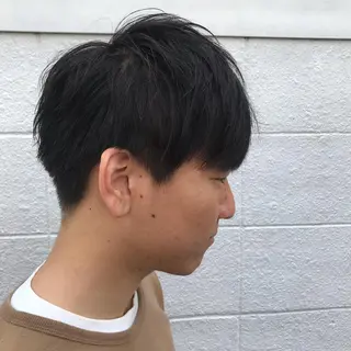ショート カラー パーマ メンズ ニュアンスパーマ/ レイヤー/茶屋町のヘアスタイル