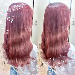 カラー ヘアメ🎀推しカラー 🥣横浜/しほ🧸のヘアスタイル