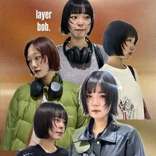 ショート 👔ボブ﹨似合 わせパーマ🩳ももかのヘアスタイル