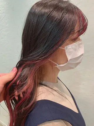 ロング カラー ヘアアレンジ 店長/骨格診断/美髪 髪質改善/松若　優のヘアスタイル