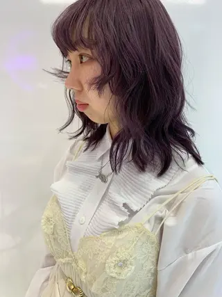 ミディアム カラー レイヤー/ブリーチ HIKARU ♡のヘアスタイル