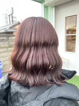 カラー 森 🫧大人可愛い 顔周りレイヤー🎀のヘアスタイル