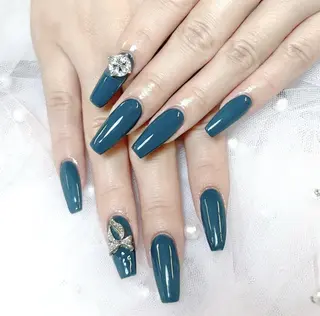 ネイル 🍑長さだし ワンホン💅モモコのネイルデザイン