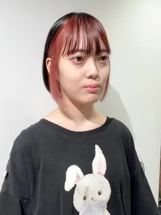 ショート カラー スキバサミを使わない カット🌼唯🌼のヘアスタイル