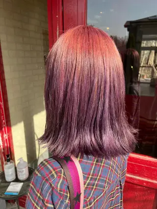 ミディアム カラー 小山 理紗のヘアスタイル