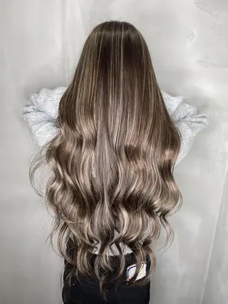 ロング カラー ヘアアレンジ Belle hair Design青野大貴のヘアスタイル