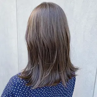 ミディアム カラー ミディアムヘア🌼 さきのヘアスタイル