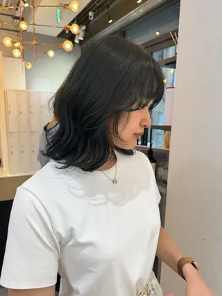 ミディアム カラー 赤み無し柔らかカラー 【梅田】madokaのヘアスタイル