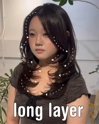 セミロング 顔周りカット・相談 レイヤーも◎しずくのヘアスタイル