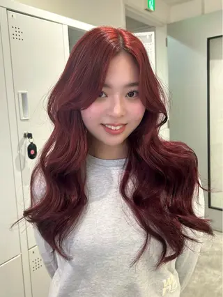 セミロング ブリーチ/ベージュ /レイヤー/ひよりのヘアスタイル