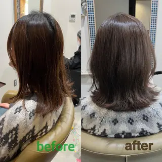 ミディアム カラー ヘアアレンジ キッズ 五反田　美容院☆張 明星☆韓国ヘアのヘアスタイル