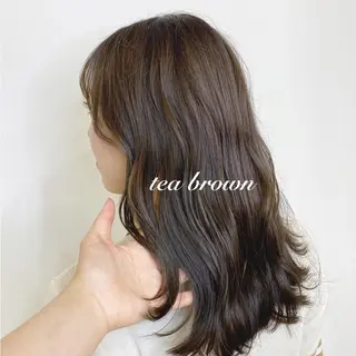 ロング カラー しま ななこのヘアスタイル