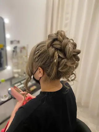ロング ヘアアレンジ Mikazuki オーナーTeradaのマツエク・マツパデザイン